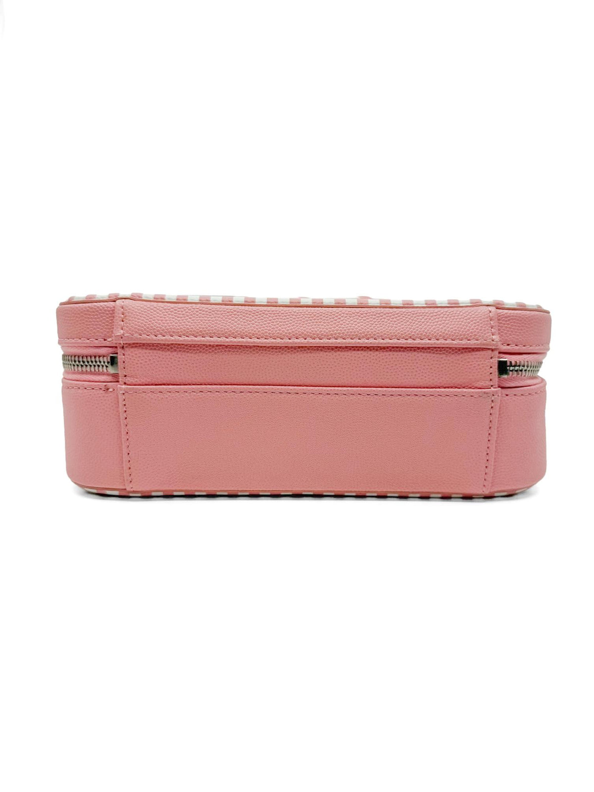 Chanel CC Filigree Vanity Case Small Pink Caviar