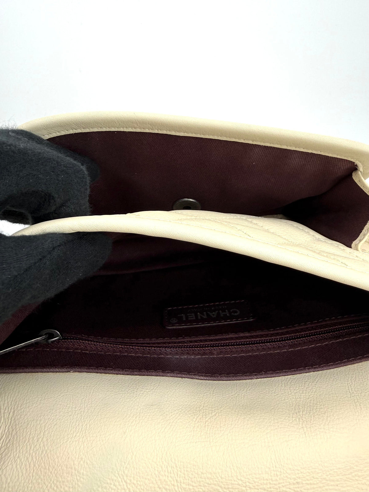 Chanel French Riviera Flap Bag Beige