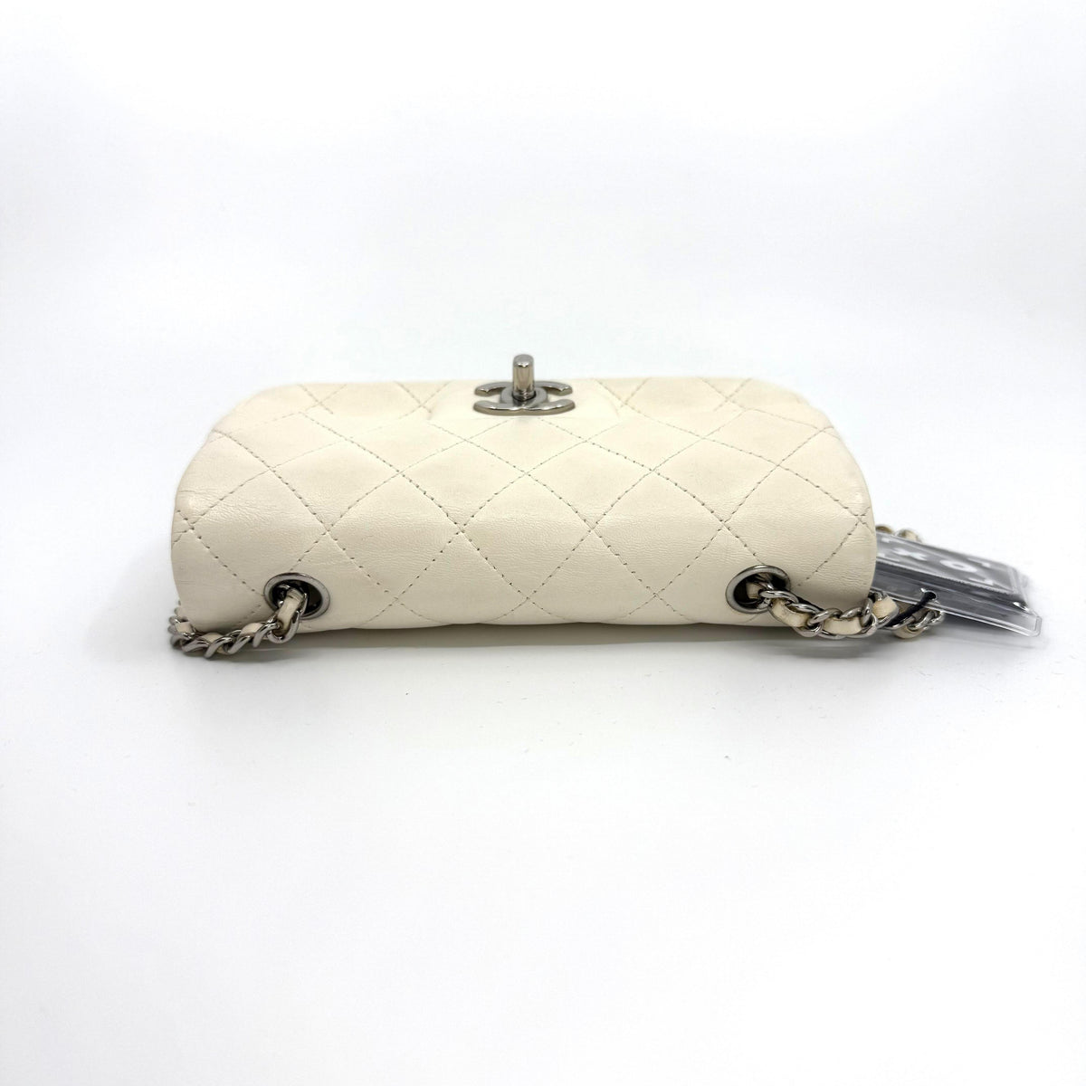 Chanel Classic Mini Rectangular Flap Bag, Ivory, top