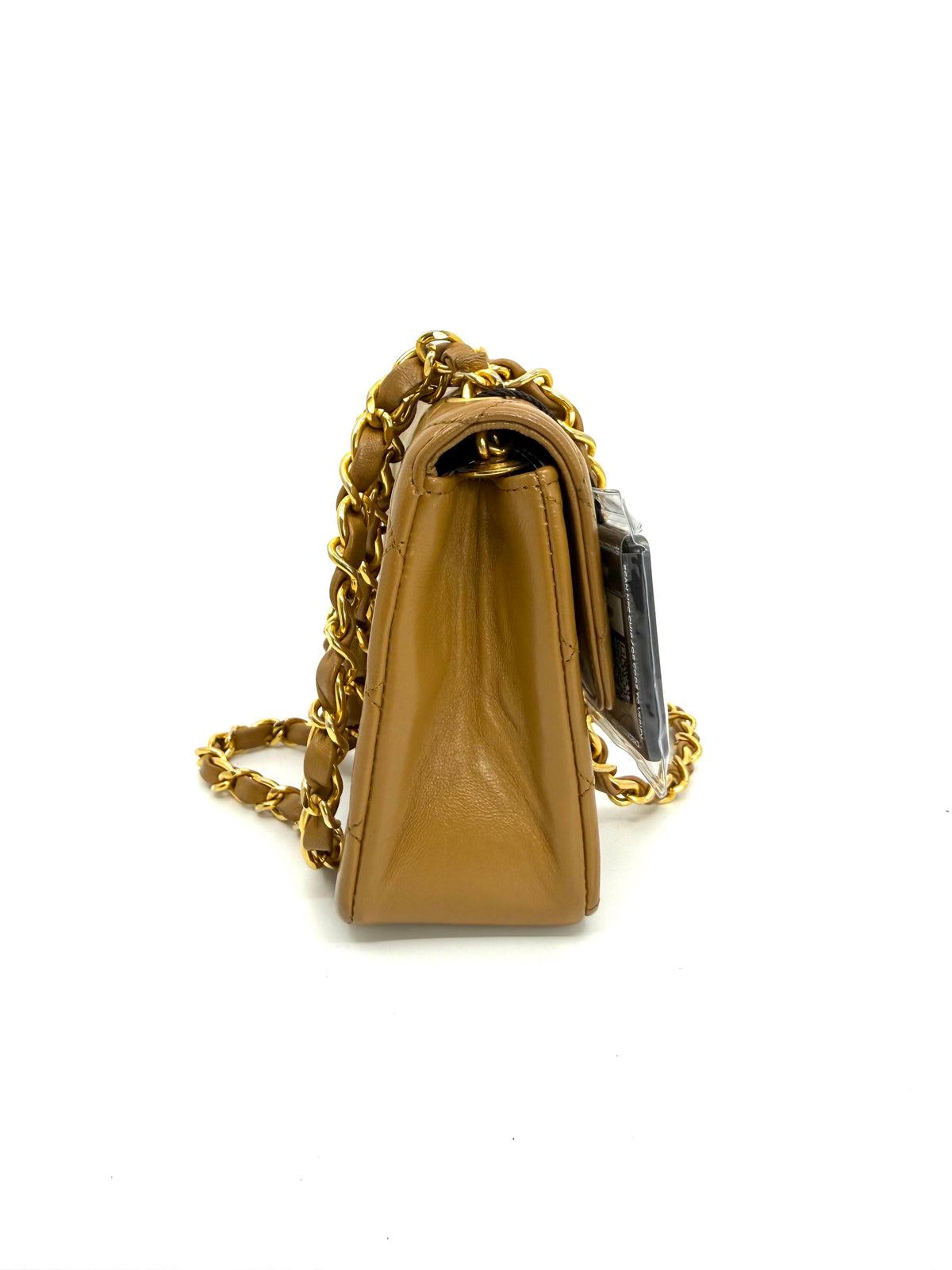 Chanel Vintage Circle CC Mini Flap Bag Tan
