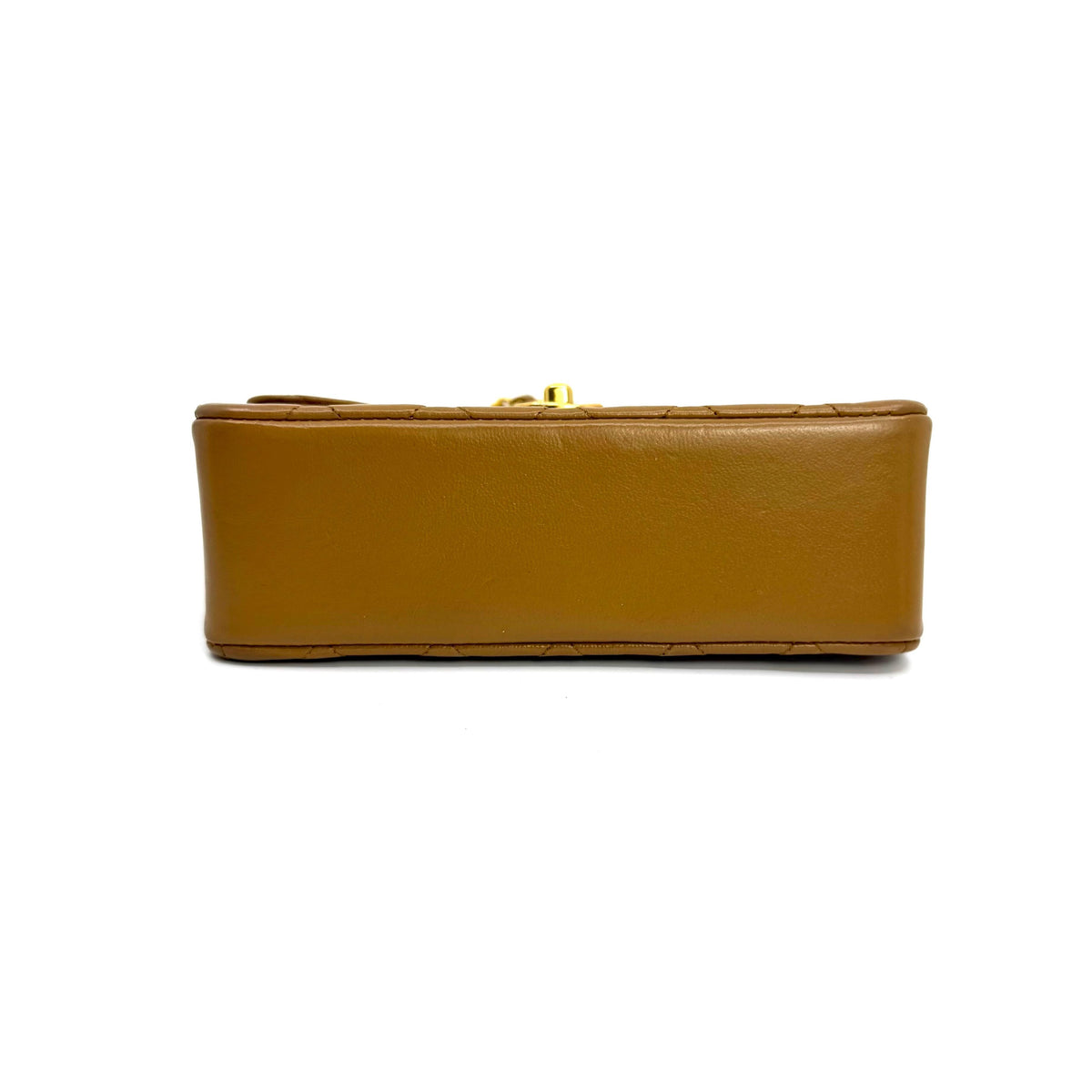 Chanel Vintage Circle CC Mini Flap Bag Tan